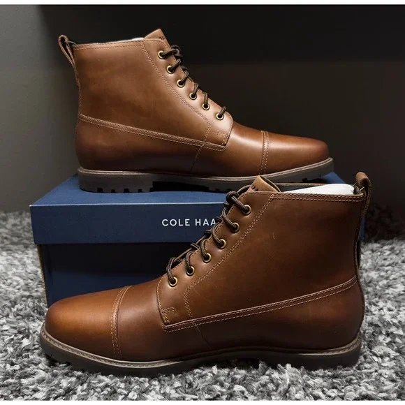 Cole Haan Boots Mens Size 10 Brown Bayou Grand‎ Lug Cushioned C39937 - Picture 3 of 7